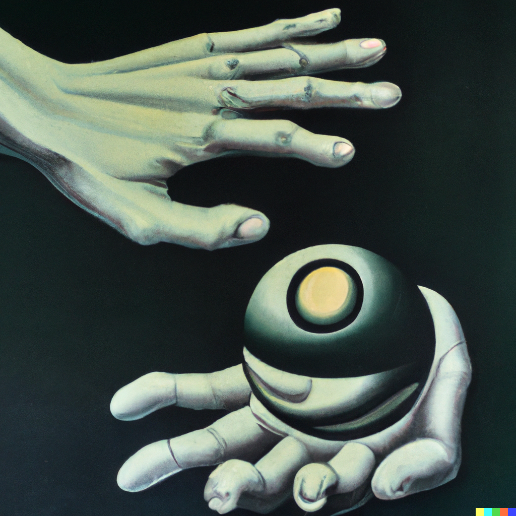 https://cloud-oydu5vwtc-hack-club-bot.vercel.app/0dall__e_2022-10-14_22.16.20_-_oil_painting_of_an_alien_hand_holding_a_glass_sphere_in_which_the_universe_can_be_seen_reflected__in_the_style_of_hand_with_mirror_by_maurits_cornelis.png